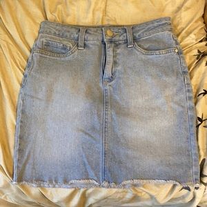 Denim mini skirt